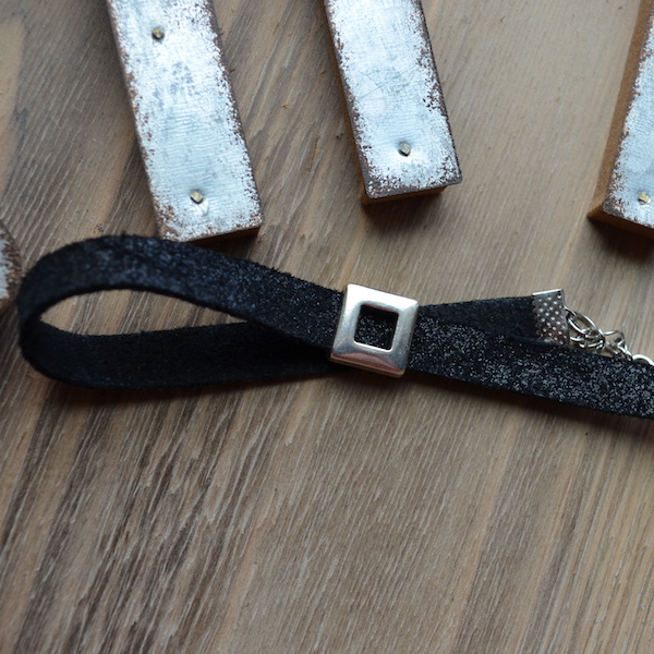 Black Suede Leather Necklace